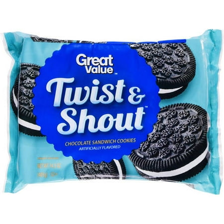 Great Value Twist & Shout Chocolate Sandwich Cookies, 15.5 oz