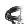 Multi Cord Black Leather Slide Clasp Adjustable Bracelet