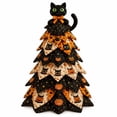 thumbnail image 2 of DIY Halloween Quilted Fabric Tree Kit,Sewing Craft Project with Padded Fabric Pieces Handmade,Fall Holiday Decoration for Mantel Shelf,Tabletop,Home Decor Gift(F), 2 of 6