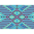 thumbnail image 1 of Ahgly Company Machine Washable Indoor Rectangle Transitional Bright Turquoise Blue Area Rugs, 2' x 3', 1 of 7