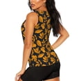 thumbnail image 3 of Balery fall leaf Camiseta sin mangas estampada ligera para mujer, tops de entrenamiento sin mangas, camisetas de yoga transpirables de secado rápido.-Small, 3 of 7