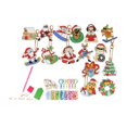 thumbnail image 2 of Llaveros De Pintura Para Decoración De Navidad, Regalo De Año Nuevo, Adornos Artísticos Navideños DIY Escribe un, 2 of 6