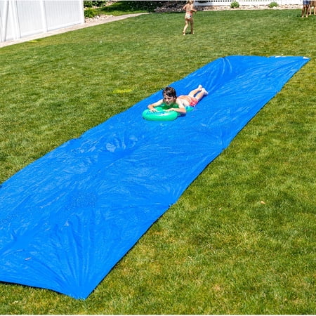 Terra Outdoor Blast Big Waterslide 30  x 6  - Easy to Setup - Extra Thick to Prevent Rips & Tears For Kids