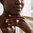 thumbnail image 6 of Rosec Jewels Lab Grown Diamond Princess Cut Engagement Ring with Hidden Halo (5 Carat, E-VS1 Grade) - IGI Certified Diamond Ring, 10K Yellow Gold, US 9.00, 6 of 8