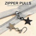 thumbnail image 3 of 10 Pack Detachable Metal Zipper Pulls for Coat, Jacket, Bag Repair Kits with Gripper Tabs, 3 of 5