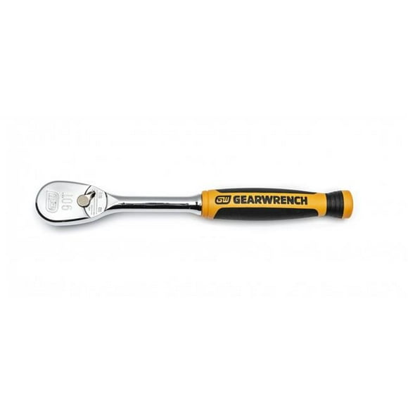 WTD KDT-81007T 0.25 in. Drive 90 Tooth Dual Material Teardrop Ratchet 6 in.