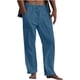 thumbnail image 1 of Pantalones de Lino de los Hombres con Cordón Elástico de Color Sólido Pantalones Sueltos 60% Algodón 40% Lino, Pantalones Casuales para el Verano, 1 of 5