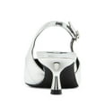 thumbnail image 3 of Madden Girl Valerie Silver Fashion Slingback Buckle Kitten Heel Pointed Toe Pumps 9, 3 of 7
