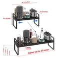 thumbnail image 2 of Organizador De Estantes De Gabinete Expandible, Estante De Especias De Metal Ajustable, Estantes De Almacenamiento Independientes Apilables Para Gabinete De Cocina Debajo Del Fregadero, Escritorio De, 2 of 5