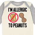 thumbnail image 4 of Inktastic Im Allergic to Peanuts Food Allergy Awareness Boys or Girls Long Sleeve Baby Bodysuit, 4 of 5