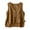 Brown, variant on AherBiu Summer Vests for Women High Low Button down V Neck Lightweight Sleeveless Casual Outwear Jacket