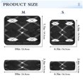 thumbnail image 3 of ALAZA Black White Plaid Checkered Car Seat Belt Adjuster Neck Covers Shoulder Cushions Pads M, 3 of 8