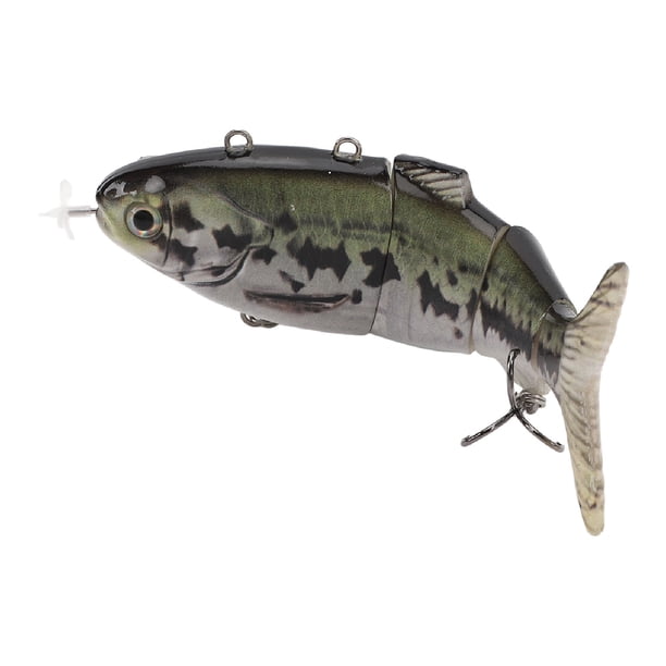 CEBO DE PESCA ELÍCTRICA RECARGABLE POR USB, Señuelo Eléctrico Lideró A Realista MultiArticulado, Ambiente Acuartico