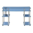 thumbnail image 3 of UrbanPro Contemporary Wood Student Desk with Charging Station in Baby Blue, 3 of 6