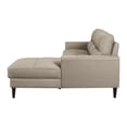 thumbnail image 5 of Lexicon Lewes 2-Piece Leather Match Sectional with Right Chaise in Latte, 5 of 8