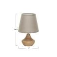 thumbnail image 3 of Bloomingville Eucalyptus Wood Table Lamp with Linen Shade, Natural, 3 of 3