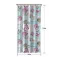 thumbnail image 5 of Pioneer Flower Floral Print Pattern Shower Curtain 36"x72" ,Bathroom Decorative Shower Curtains Set with 12 Hooks,Modern Waterproof Washable Shower Curtain, 5 of 6