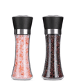 thumbnail image 2 of 2pz Pimientero Molino Saleros Vidrio Cocina Especias Cristal Xtellar negro, 2 of 3