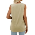 thumbnail image 6 of Black*Friday/Cyber*Monday Deals GaThRRgYP Off the Shoulder Tops for Women,Tank Tops for Women,Fashion Women's Spring/Summer V-neck Sleeveless Tank Top, 6 of 7