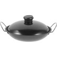 thumbnail image 1 of Sartén wok de acero inoxidable Zonh con tapa y asas, 1 of 6