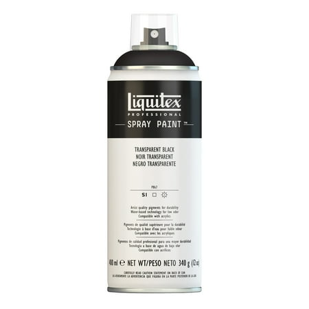Liquitex Professional Spray Paint, 400ml, Transparent Black