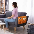 thumbnail image 6 of Sofa Armrest Organize remote holder bedside caddy organizer with 5 pockets，non-slip couch remote control holder couch armchair caddy accessories ( 35"x12.4"), 6 of 7