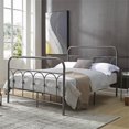 thumbnail image 2 of Hodedah Complete Metal Twin-Size Bed with Headboard-Footboard in Charcoal, 2 of 5