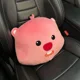 thumbnail image 4 of Loopy-Funda de felpa para cinturón de seguridad de coche, almohada de cuello, soporte Lumbar Kawaii, accesorios de decoración automática, regalos para niñas, 4 of 5
