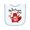 White and Light Blue, variant on Inktastic My 1st Canada Day with Red and White Maple Leaves Baby Terry Cloth Bib