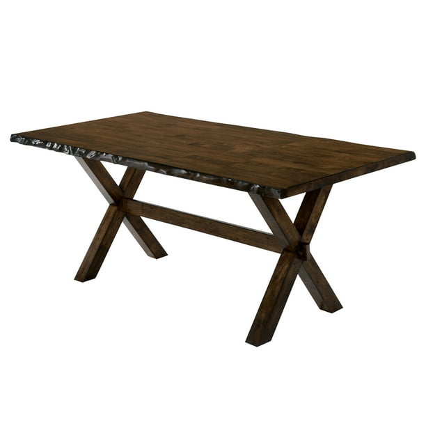 Furniture of America Terra 70 inch Rectangular Wood Dining Table in ...
