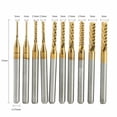 thumbnail image 6 of CAIJIEXI Rotary Burr Cutter High Speed Steel Rotary File 1mm 2mm 3mm for Dremel Accessory Milling Cutter Drill Bit Engraving Bit, 6 of 9