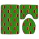 thumbnail image 1 of Juego de alfombras de baño de 3 piezas ABPHQTO Bandera de Zambia originalidad Alfombra de baño Alfombra de contorno y tapa de inodoro, 1 of 2