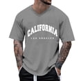 thumbnail image 1 of Camiseta oversize de verano para hombre, cuello redondo, manga corta, estampado urbano, informal - Poliéster/spandex, corte holgado, estilo deportivo/urbano, 1 of 4