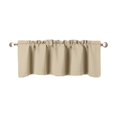 thumbnail image 5 of Gorgeous Home Linen 1-Piece Thermal Blackout Valance, 54x18 Rod Pocket Window Curtain, TVLOTaupe, 5 of 6