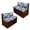 Blue Hibiscus Flower, variant on Chririnla Orange Camo Hunting Forest RV Sofa Covers 2 Piece Set Stretch Camper Couch Covers with Elastic Edge Non Slip Cushion Covers for Travel Trailer RV Dinette Seats