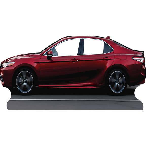 SS11342 Modern Red Sedan Car Stand In Cardboard Cutout Standee Standup