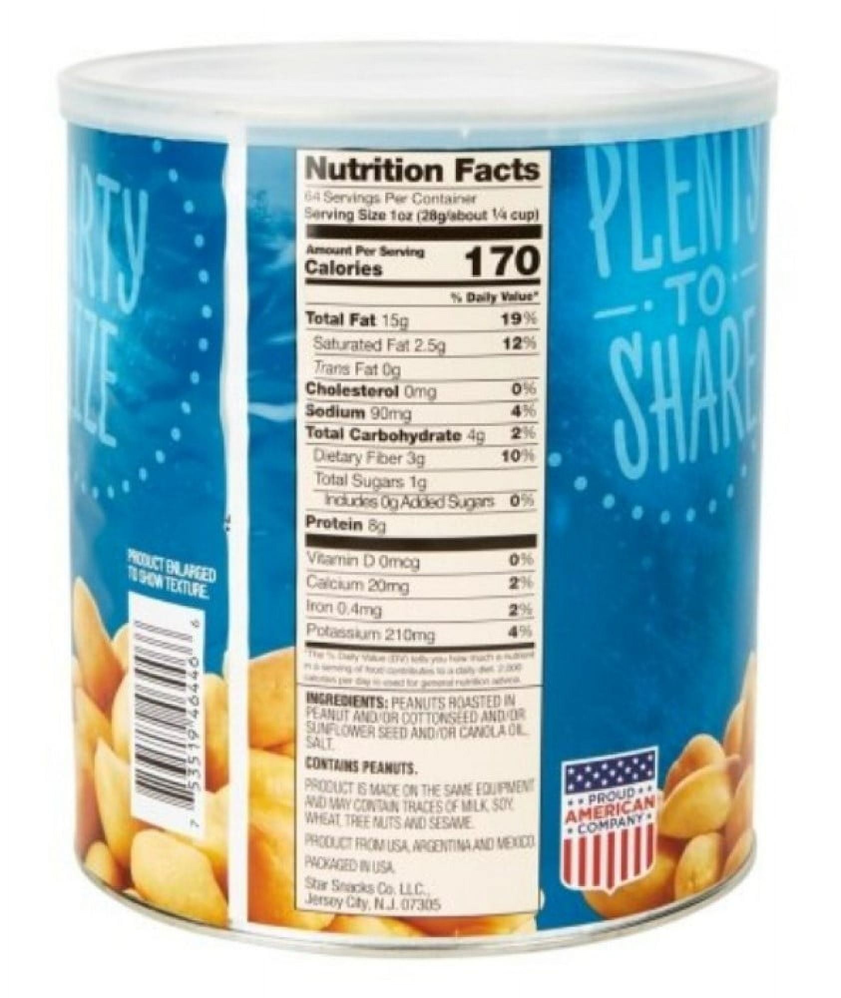 Imperial Nuts 46446 Roasted and Salted Party Peanuts 64 oz