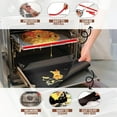 thumbnail image 6 of ThreadNanny 2-Pack Large Oven Liner Mats and 2-Silicon Oven Rack Protector Guard for Bottom of Oven, 6 of 9