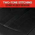 thumbnail image 6 of Motor Trend Black Cloth Car Seat Covers for Front Seats – Premium Automotive Bucket Seat Covers, Made for Vehicles with Removable Headrests, Interior Covers for Car Truck Van SUV, 6 of 6