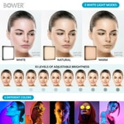 Bower 8 Creator LED RGB Light Kit 2-Pack w/ 32 Extendable Aluminum Stands , Perfect for Content Creation