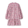 thumbnail image 4 of VISgogo Vestido de primavera para mujer, vestido de manga larga con estampado floral/leopardo con cuello en V, trajes sueltos hasta la rodilla para mujer VISgogo moda, 4 of 9