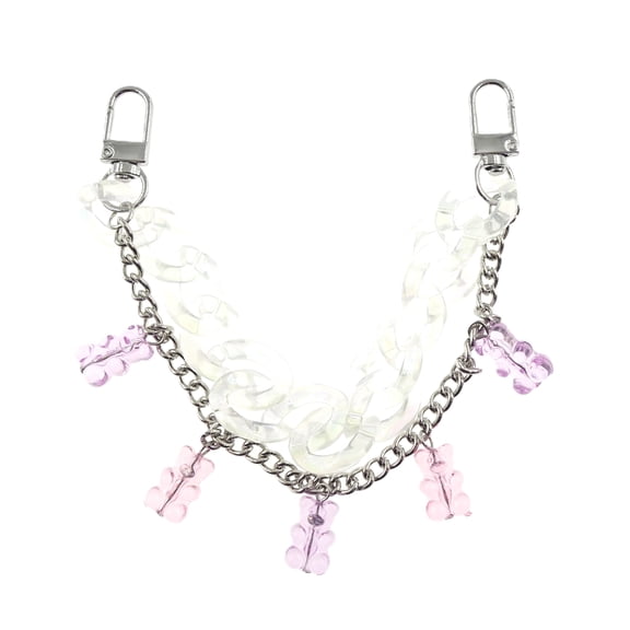 Justice Girls Gummy Bear Bag Charm Keychain, Multi