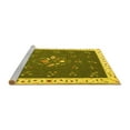 thumbnail image 2 of Ahgly Company Machine Washable Indoor Rectangle Abstract Yellow Contemporary Area Rugs, 8' x 10', 2 of 4