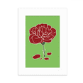 thumbnail image 1 of Red Carnation Mother Day Flower Desktop Photo Frame Picture Display Decoration Art Painting, 1 of 3