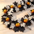 thumbnail image 6 of Halloween Pumpkin Garland 68 Inch Fall Leaf Decor For Mantle Staircase Porch Indoor Outdoor Autumn Thanksgiving Multicolor Party Decoration, 6 of 7