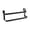 Black, variant on Easy Install Door Hook Metal Towel Rack For Kitchen Bathroom Space Saving Hanger Holds Robe Coat Apron 2 Pack