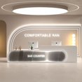 thumbnail image 4 of Lectern Hotel Reception Desks Front Luxury Front Commercial Conference Gym Table Reception Desks Podium Bar Tresen Furniture My Lux Decor Round, 4 of 7