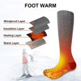 thumbnail image 3 of Minnieouse Winter Heated Socks Electric Rechargeable Temperature Comfortable Adjustable Stockings Camping Feet Warmer Riding Medias Numero 3, 3 of 6