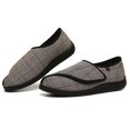 thumbnail image 3 of Zapatos de cuidado de primavera y otoño Zapatos anchos ajustables a cuadros británicos Pie de azúcar Grasa Pie ancho Deformación Desgaste, 3 of 3