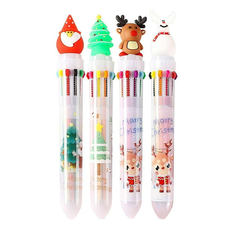Writing our last minute Christmas plans with our cute pens with